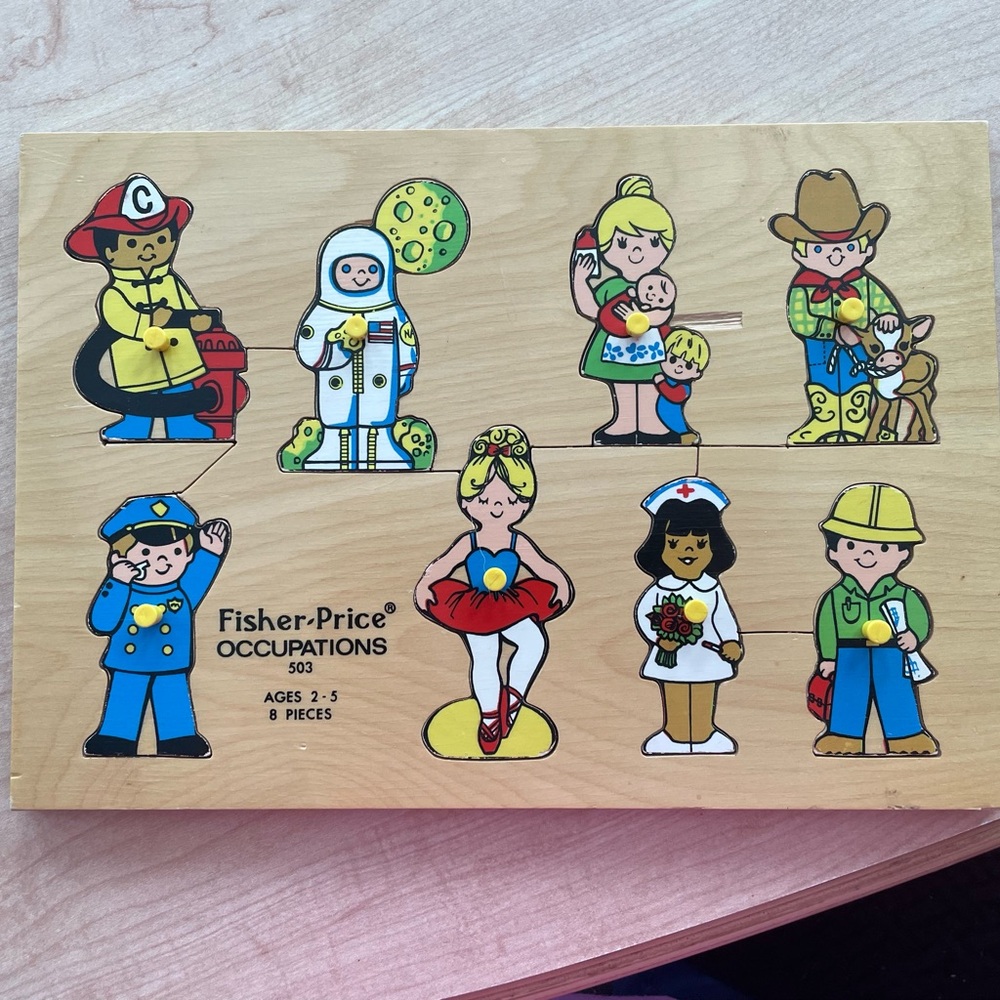 Vintage Fisher-Price Occupations Puzzle 503